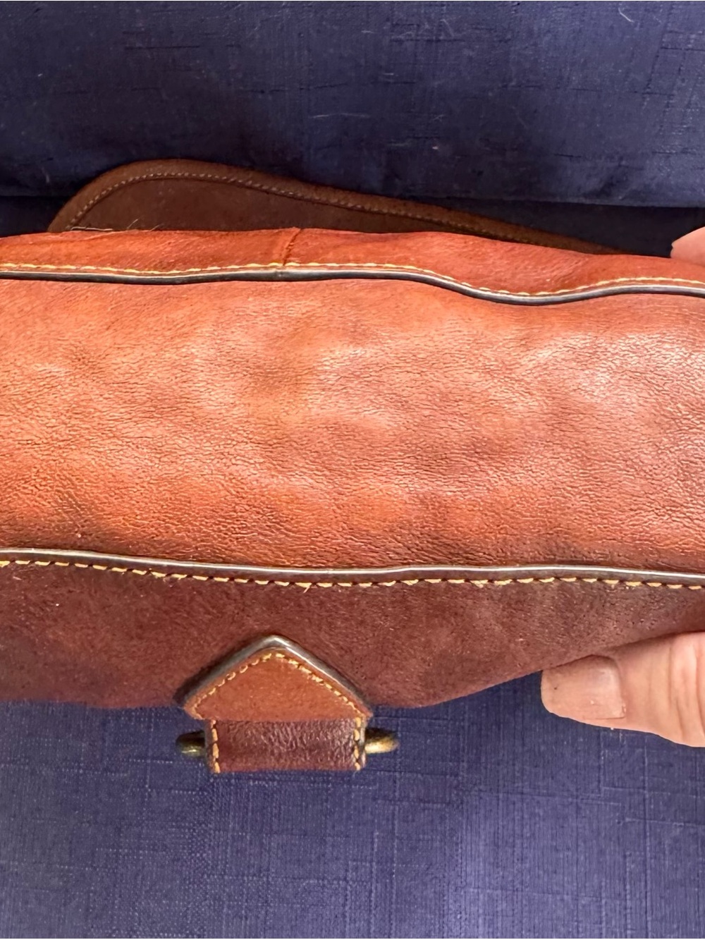 Frye Lucy Crossbody Bag in Cognac - Picture 5 of 7
